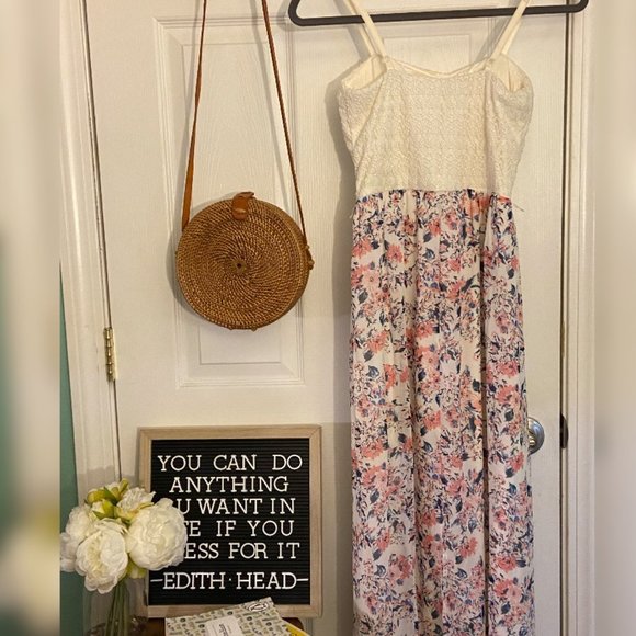 Lace and Floral Maxi Dress - Picture 2 of 2